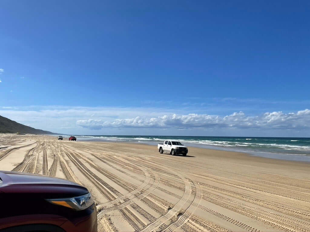 Driving On Teewah Beach/ Double Island point for The First Time