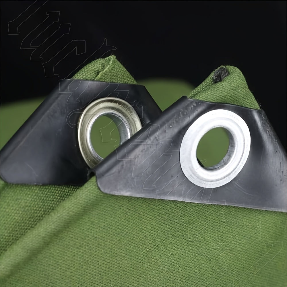 Heavy Duty Waterproof Canvas Tarp Tarpaulin Sun Blocked Dustproof Army 4 Size: 2X3M, 3X3M, 3X4M, 4X6M, 10M Rope Free Bonus