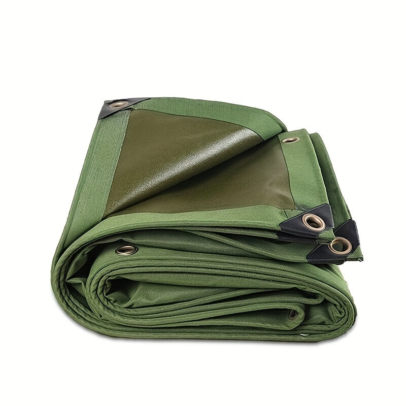 Heavy Duty Waterproof Canvas Tarp Tarpaulin Sun Blocked Dustproof Army 4 Size: 2X3M, 3X3M, 3X4M, 4X6M, 10M Rope Free Bonus