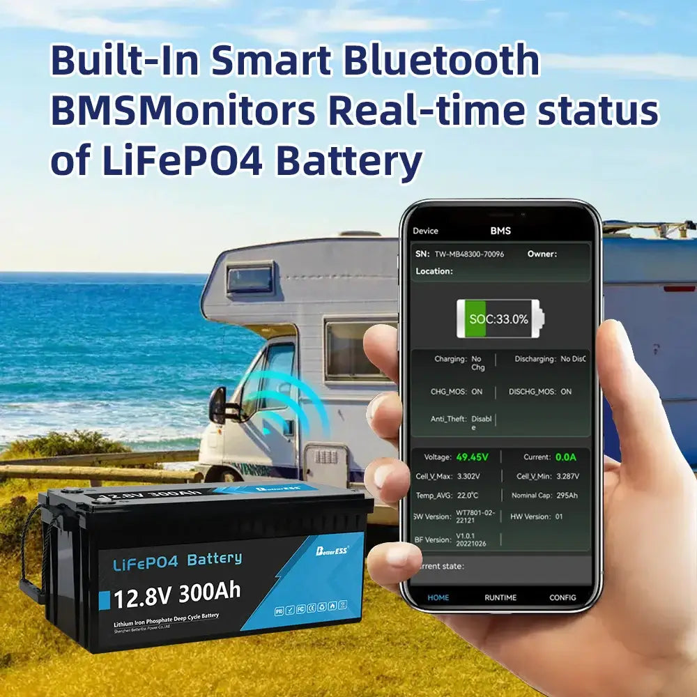 100Ah 200Ah LiFePO4 Battery 12.8V Lithium Iron Phosphate Battery - BATTERIES