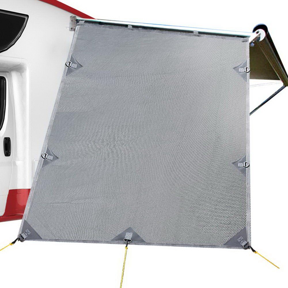 Caravan Privacy End Wall Screen 1.95 x 2.2M Sun Shade Grey