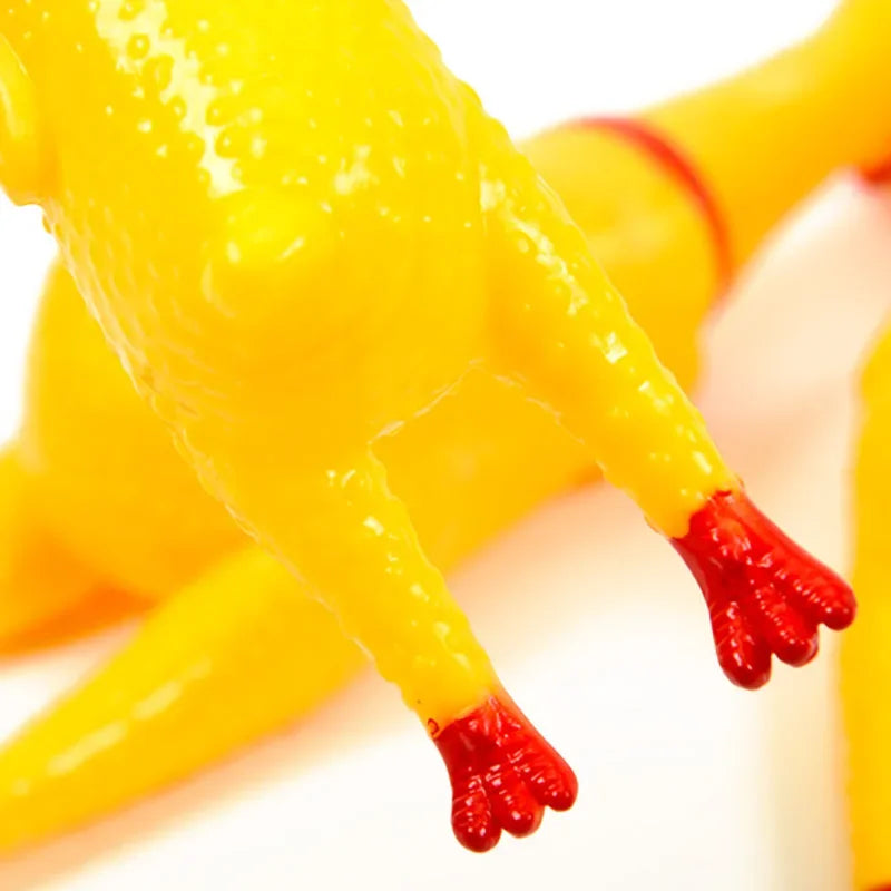 Screaming Chicken Squeeze Toy for Dogs- Large – Squeaky PVC Stress Relief