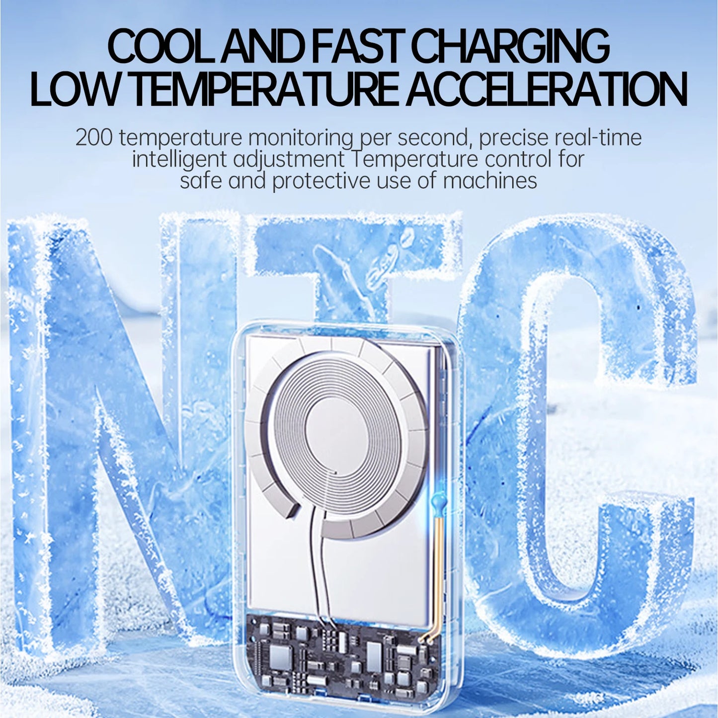 10000mAh Thin Magnetic Wireless Power Bank Fast Charging Mag safe For iPhone Samsung