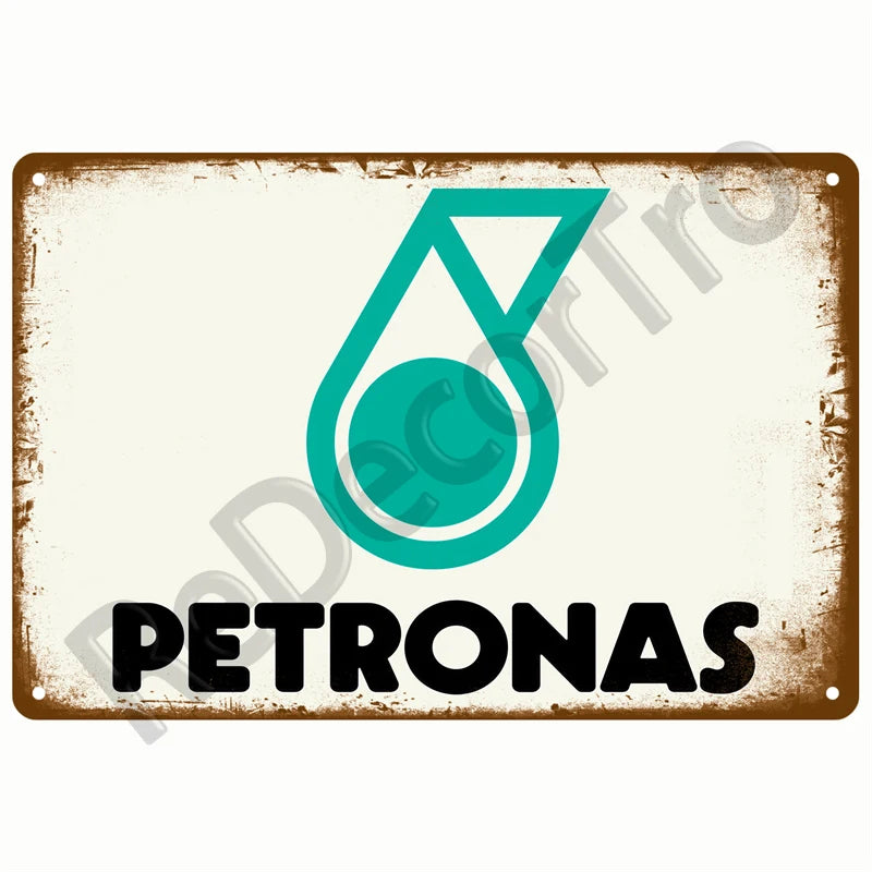 Retro Motor Oil Gas Tyre Racing Tin Sign Poster Iron Plates Metal Sign Garage Bar Pub Club Man Cave Home Decor Wall Decor Art