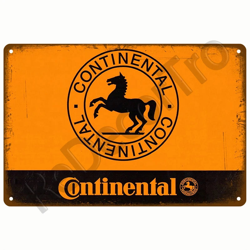 Retro Motor Oil Gas Tyre Racing Tin Sign Poster Iron Plates Metal Sign Garage Bar Pub Club Man Cave Home Decor Wall Decor Art