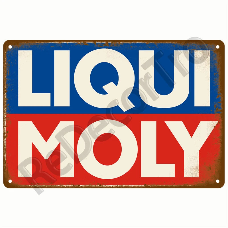 Retro Motor Oil Gas Tyre Racing Tin Sign Poster Iron Plates Metal Sign Garage Bar Pub Club Man Cave Home Decor Wall Decor Art