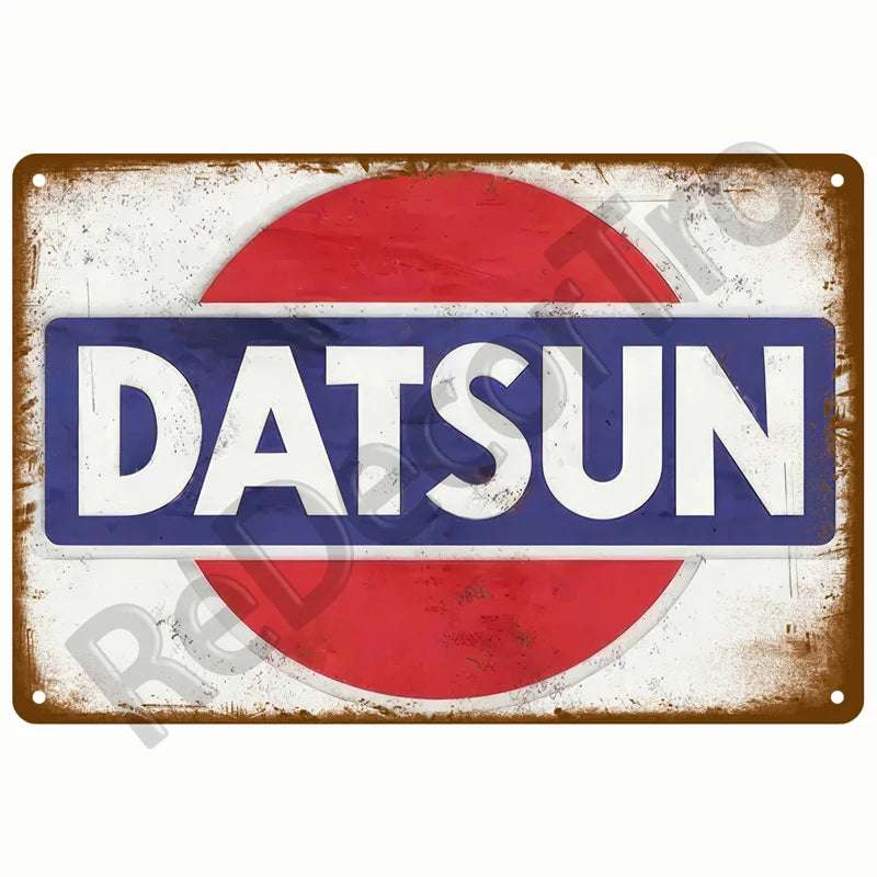 Retro Motor Oil Gas Tyre Racing Tin Sign Poster Iron Plates Metal Sign Garage Bar Pub Club Man Cave Home Decor Wall Decor Art