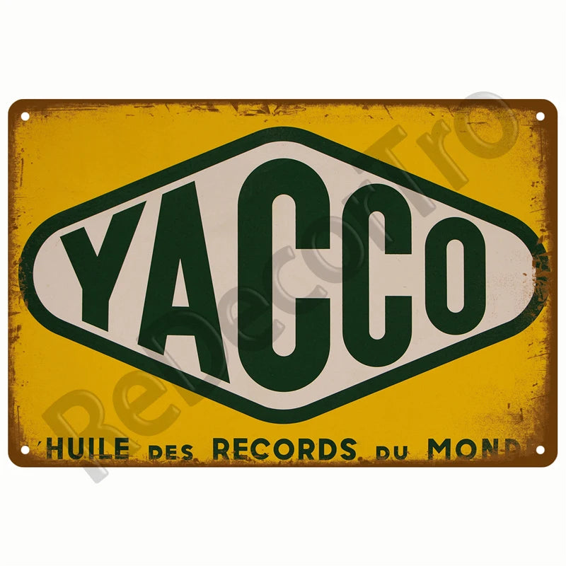 Retro Motor Oil Gas Tyre Racing Tin Sign Poster Iron Plates Metal Sign Garage Bar Pub Club Man Cave Home Decor Wall Decor Art