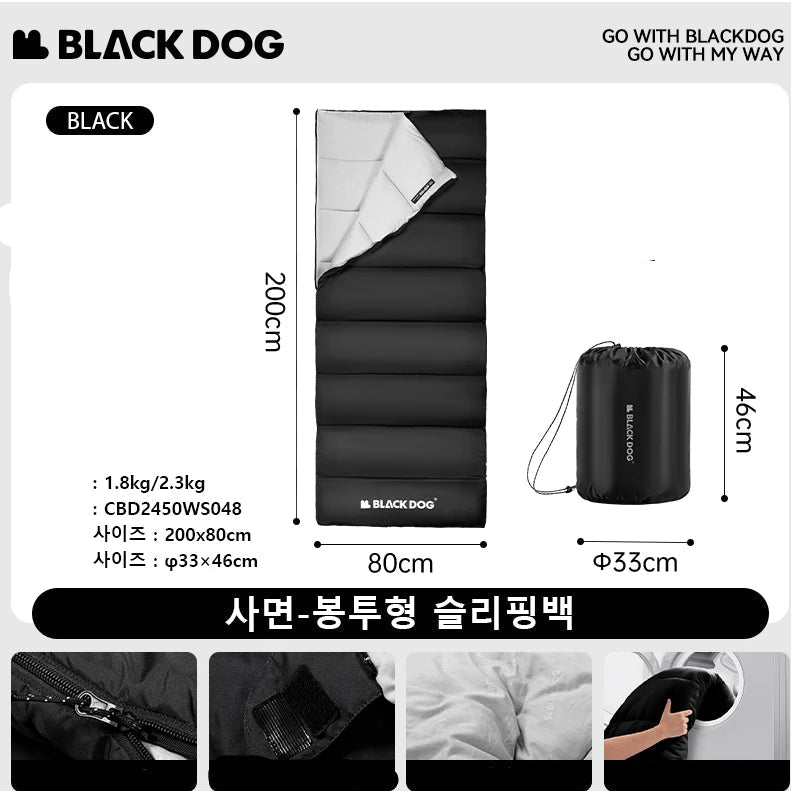 BLACKDOG Outdoor Camping All Seasons Ultraslight Backpacking Sleeping Bag Camping Outdoor 1/2 Sleeping Travel Hiking for a separate sleeping bag