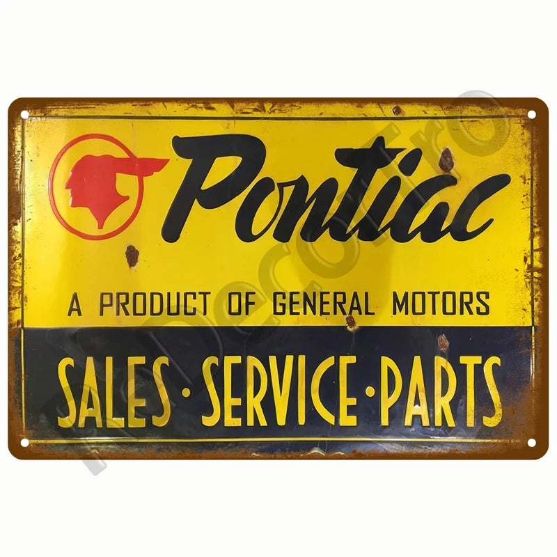 Retro Motor Oil Gas Tyre Racing Tin Sign Poster Iron Plates Metal Sign Garage Bar Pub Club Man Cave Home Decor Wall Decor Art