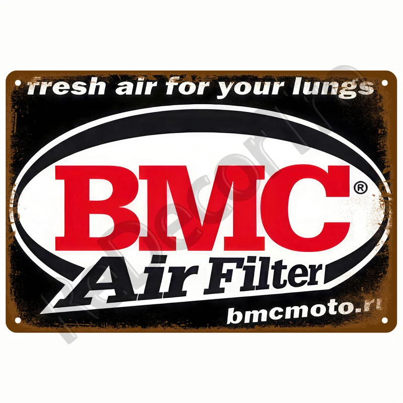 Retro Motor Oil Gas Tyre Racing Tin Sign Poster Iron Plates Metal Sign Garage Bar Pub Club Man Cave Home Decor Wall Decor Art