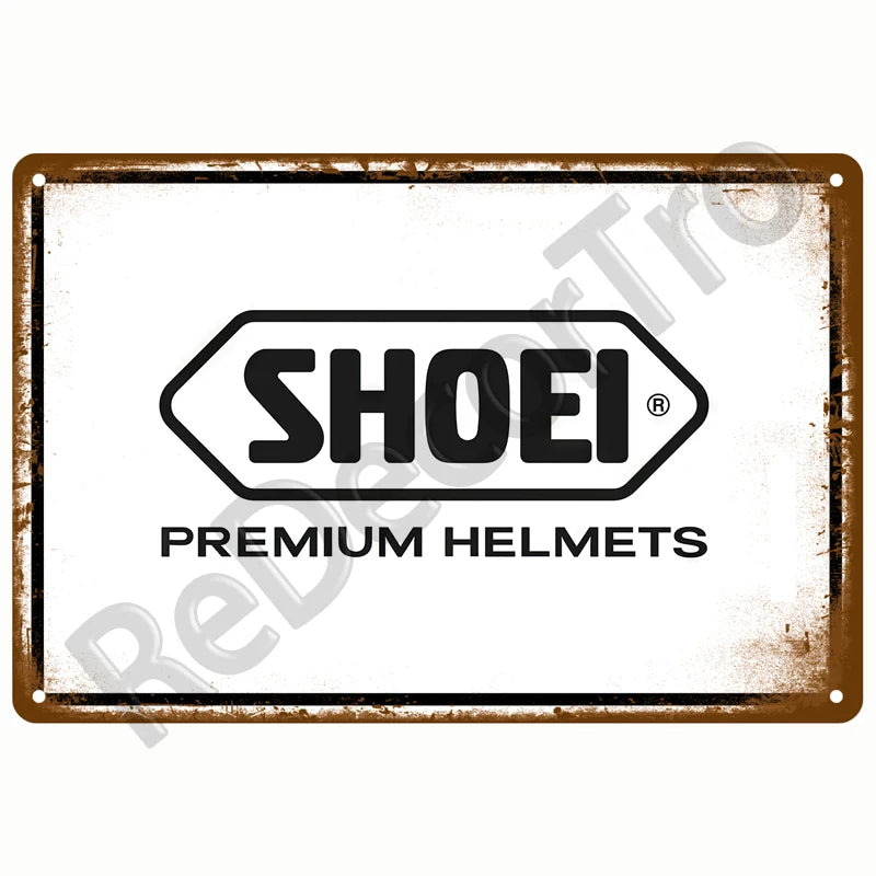 Retro Motor Oil Gas Tyre Racing Tin Sign Poster Iron Plates Metal Sign Garage Bar Pub Club Man Cave Home Decor Wall Decor Art