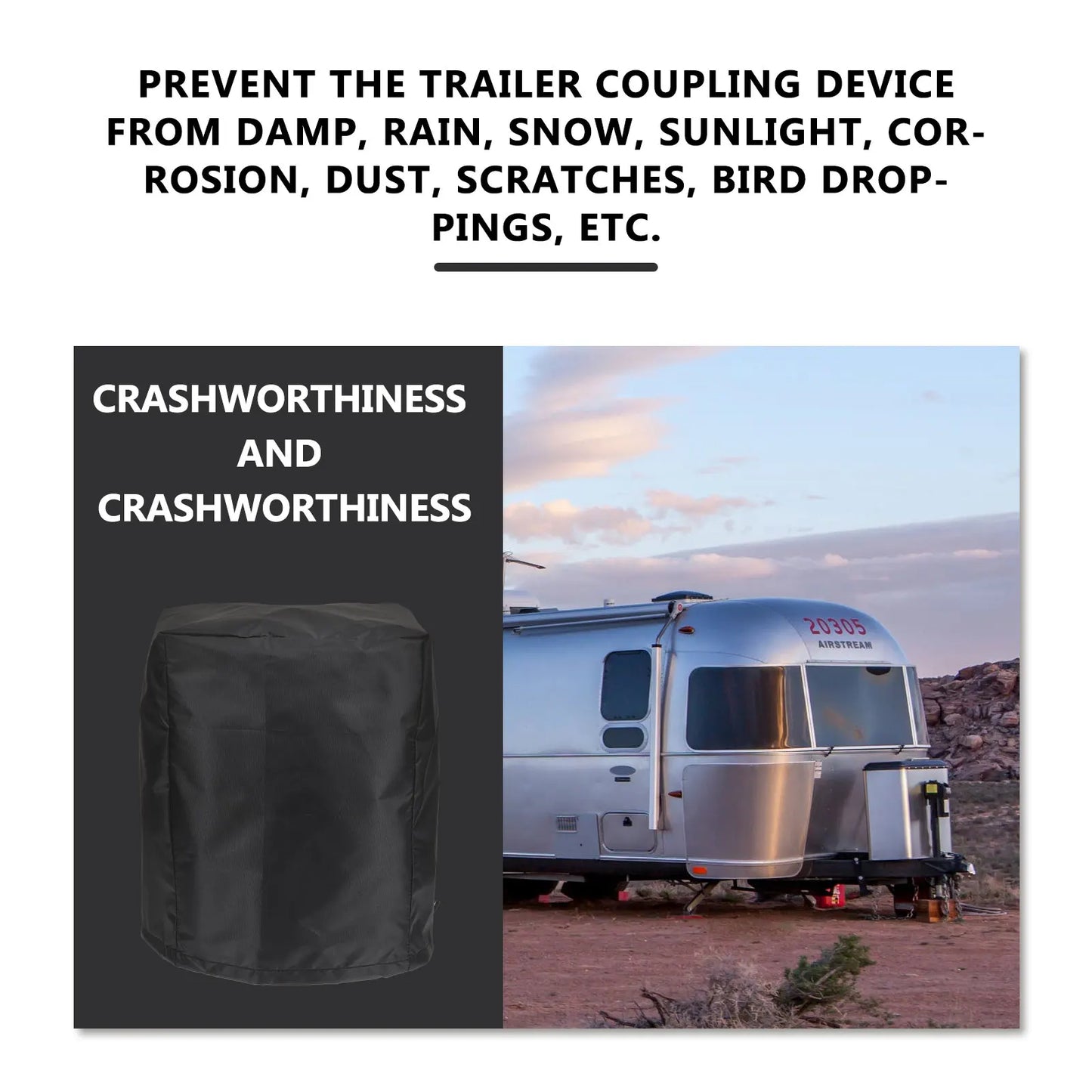 caravan jack Cover Waterproof Cloth for Caravan Electric or manual Jack Dust Protector