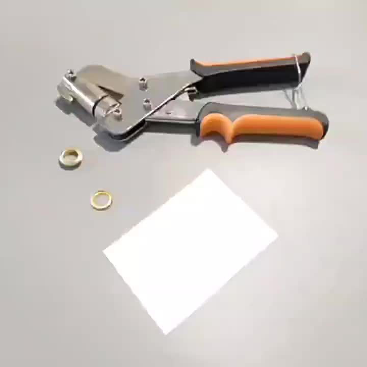 Complete Eyelet Punch Set with 200pcs 10mm Rings