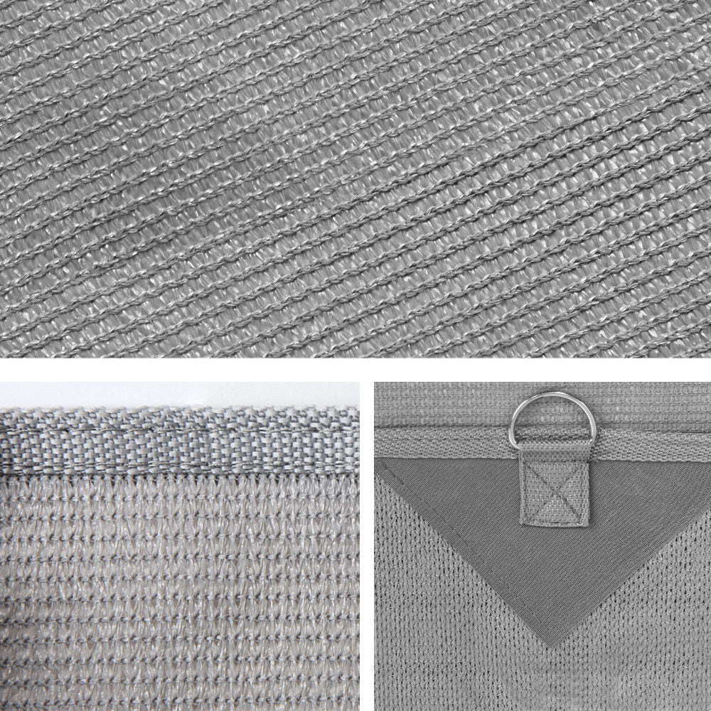 Caravan Privacy End Wall Screen 1.95 x 2.2M Sun Shade Grey