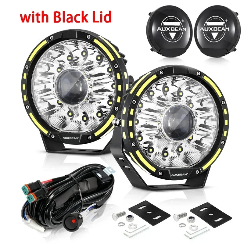 7 Inch/9 Inch Round LED Spot Light with Harness for 4x4 Offroad