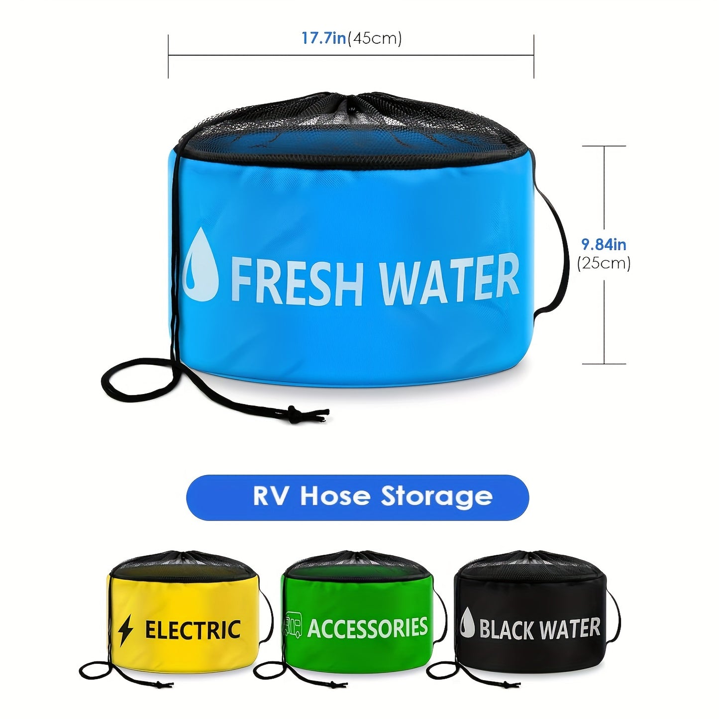 RV Hose Storage Bags Set