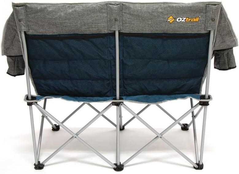 OZtrail 2 Seater Galaxy Sofa with Arms, Blue