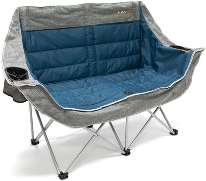 OZtrail 2 Seater Galaxy Sofa with Arms, Blue