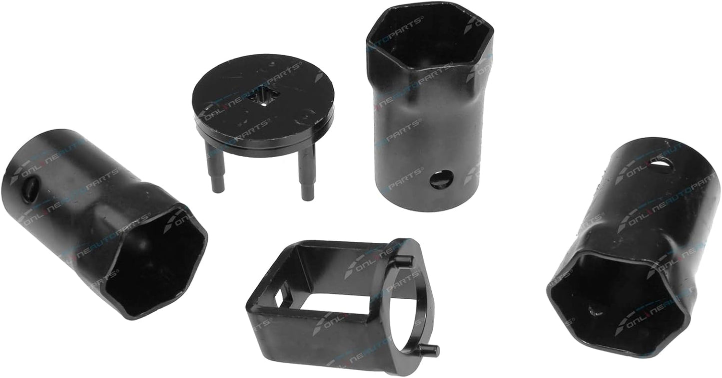 5pce 4x4 Hub Nut Socket Tool Set