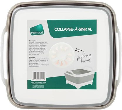 Collapse-A Sink 9L - White and Grey Foldable,