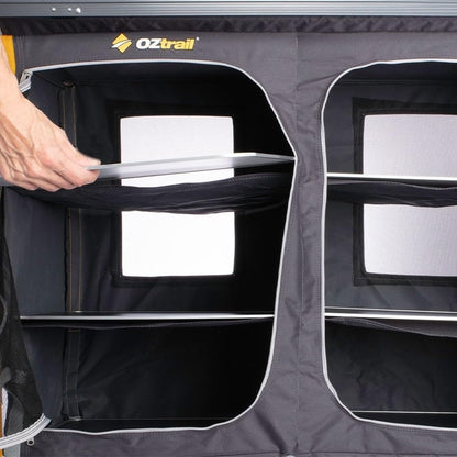 Oztrail 3 Shelf Double Deluxe Cupboard