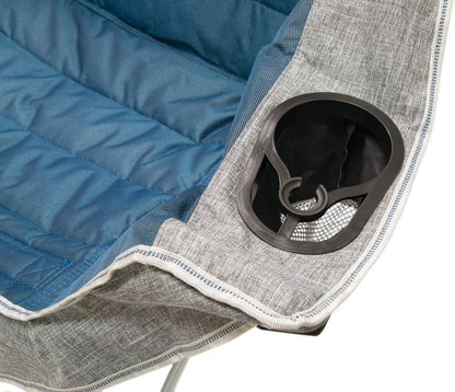 OZtrail 2 Seater Galaxy Sofa with Arms, Blue