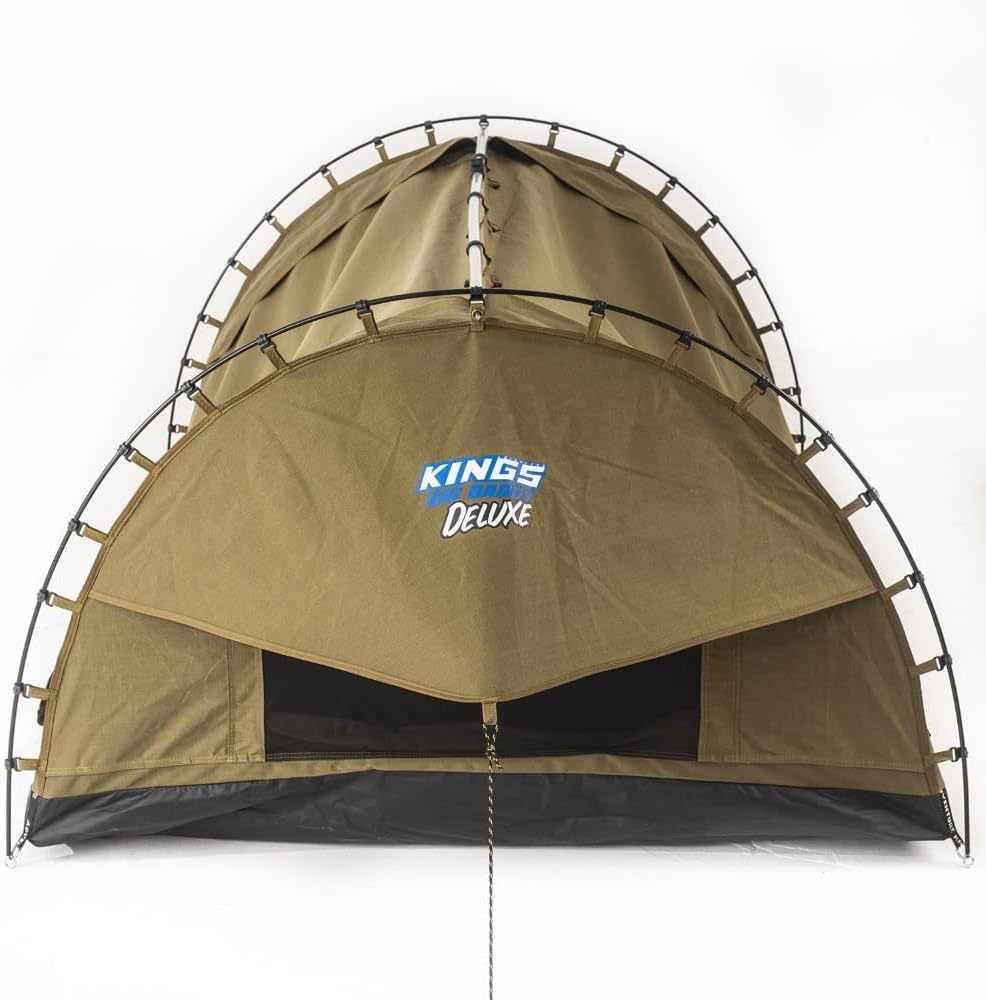 Kings Double Swag Portable Camping Dome Tent 2.1 x 1.5 m Height 1 m + Polyester Bag 150 x 43 x 40 cm for Swag Water and dust Resistant
