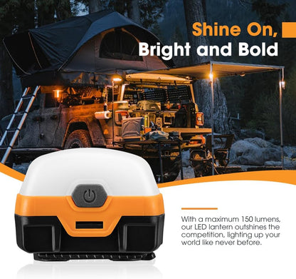 2PCS LED Camping Light 150LM , Dual-Colour Waterproof