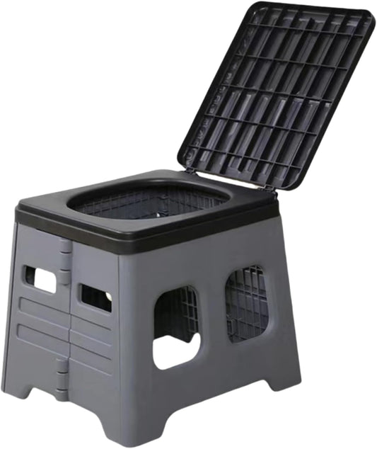 Portable Camping Folding Toilet with Lid