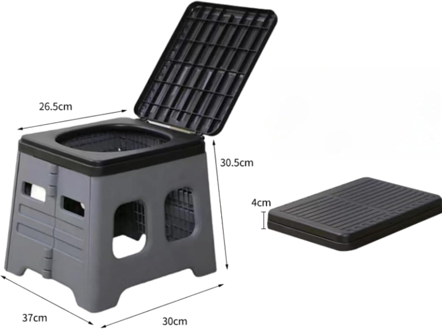 Portable Camping Folding Toilet with Lid