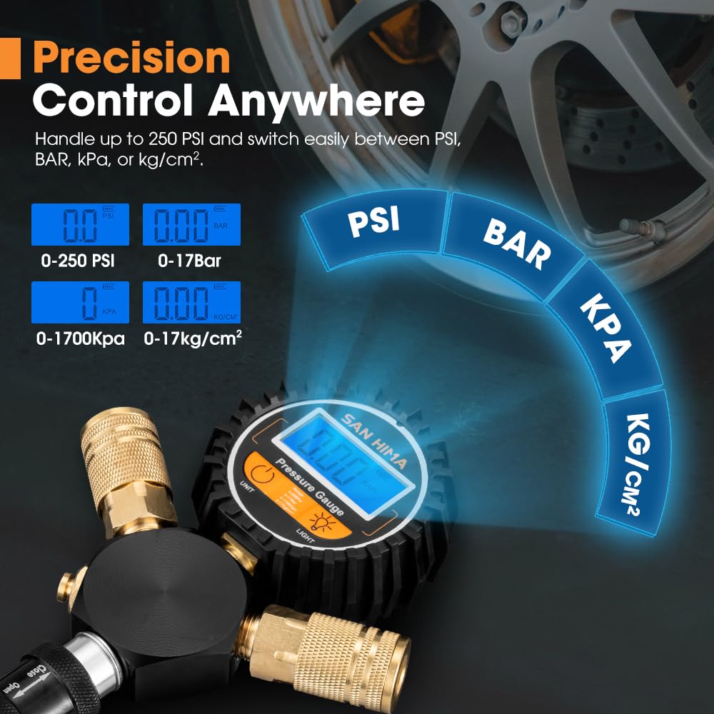 San Hima 4-Way Digital Tyre Inflator