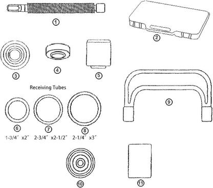 10PCS Ball Joint Press Service Kit