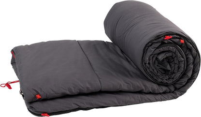 Coleman Pilbara Sleeping Bag | 225x100cm, All Weather, Polyester Fill with Extra Heat Retention, Cotton Lining & Shell, Compression Sack, Interior Pocket, Foot Zip for Temp Adjustment