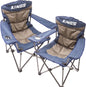2X Adventure Kings Throne Outdoor Camping Chair 300kg Thick Padding + Carry Bag