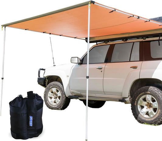 Kings 2x3m Side Awning Waterproof + Sand Bags 4WD Camping SUV Van UTE Car Shade
