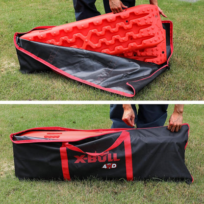 X-BULL Recovery Tracks with Bag and Mounting Pin Set 4x4 Recovery Boards Offroad 4wd Tracks 22046LBS/10000KG Stand for Automotive Accessories Tires and Wheels in the Sand Mud Snow(GEN 3.0)