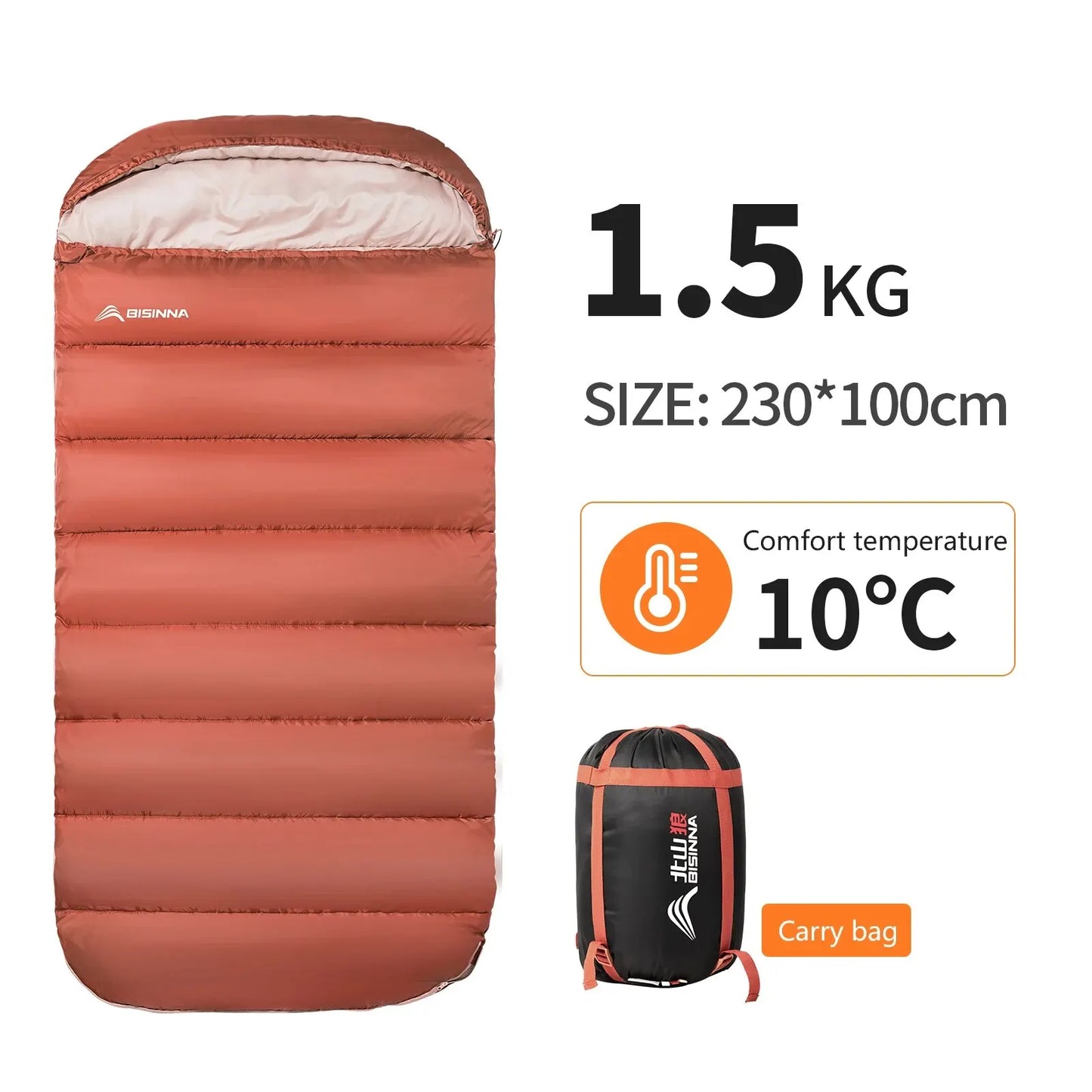 Large Sleeping Bag Lightweight 3 Season
