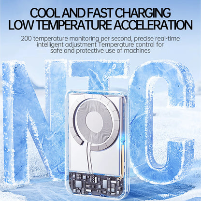 10000mAh Thin Magnetic Wireless Power Bank Fast Charging Mag safe For iPhone Samsung