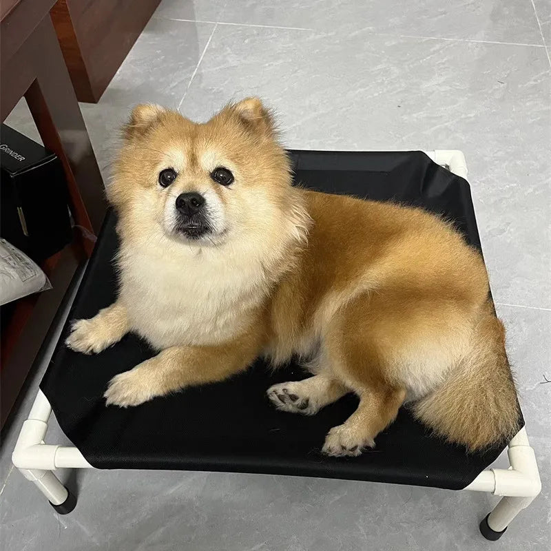 Elevated Folding Pet Camping Bed – Portable Raised Dog & Cat  Bed