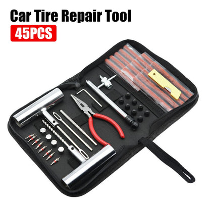 Tyre Puncture Repair Kit Car Accessories 45pc set in case