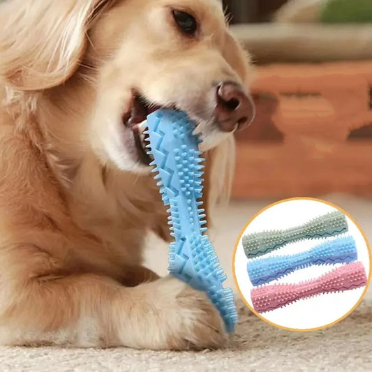 Dog Chew Teether Stick – Bite-Resistant TPR Food Toy with Leak-Proof Design