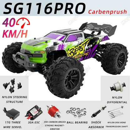 OFFROAD Radio Control Car 1/16th SG116 Max, Brushless Four-Wheel Drive