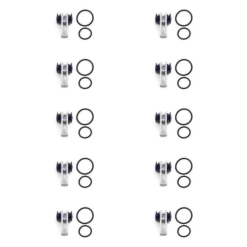 JOOYOO 10pcs/lot Fishing Rod Pole Hook Keeper - Securely Silicone Ring Iso Hold Bait Lures and Jigs for Safe and Easy Fishing