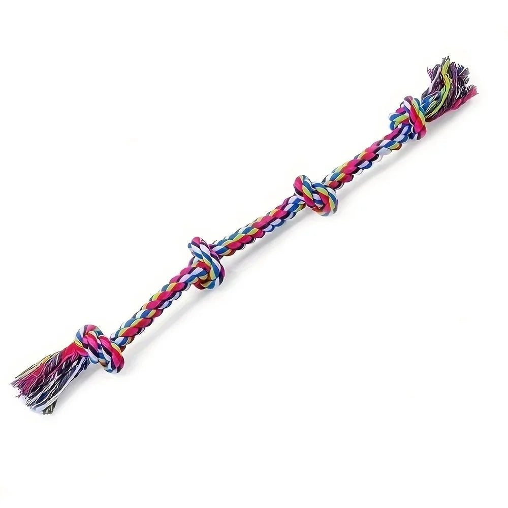 Linen Knot Dog Rope Toy – Durable Tug of War & Chew Toy for Medium & Large Dogs