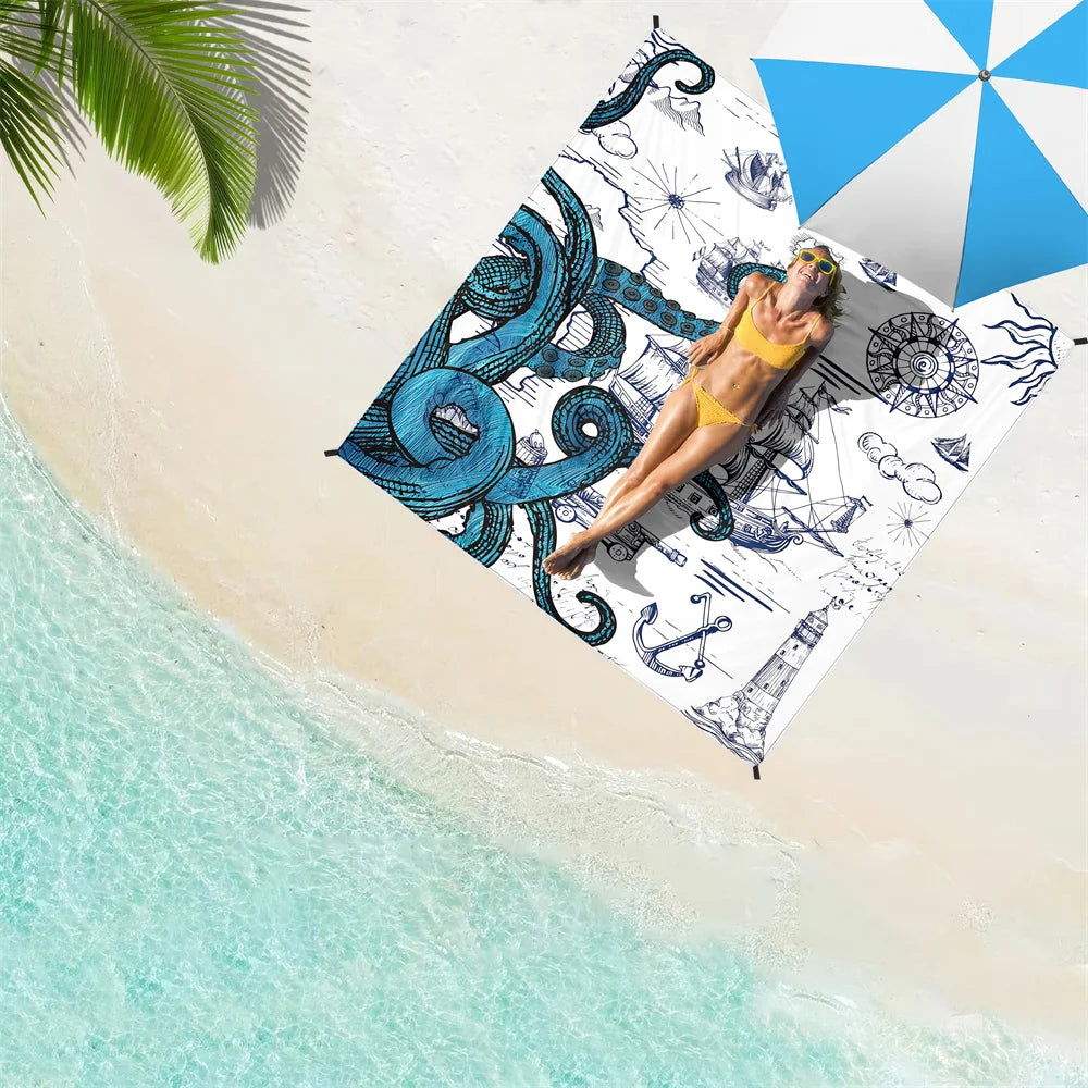 Outdoor Waterproof Beach Blanket  Picnic Mat Camping