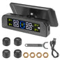Tire Pressure Monitoring System Temperature Warning Fuel Save With 4 External Sensors Solar TPMS Car Tyre Pressure Monitor