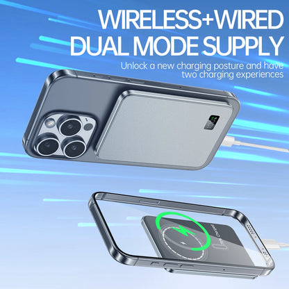 10000mAh Thin Magnetic Wireless Power Bank Fast Charging Mag safe For iPhone Samsung