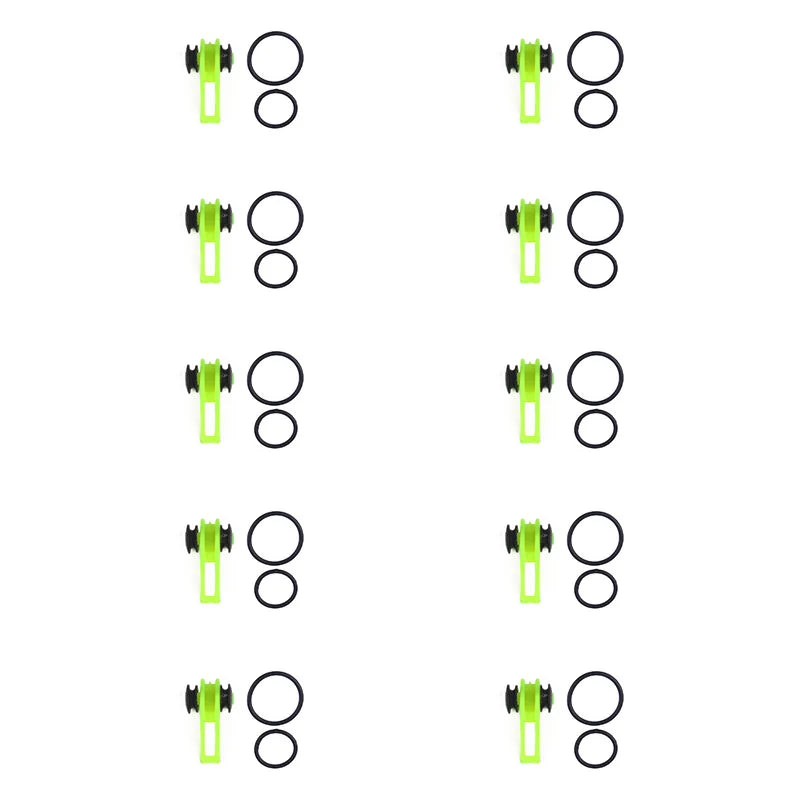 JOOYOO 10pcs/lot Fishing Rod Pole Hook Keeper - Securely Silicone Ring Iso Hold Bait Lures and Jigs for Safe and Easy Fishing