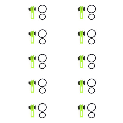 JOOYOO 10pcs/lot Fishing Rod Pole Hook Keeper - Securely Silicone Ring Iso Hold Bait Lures and Jigs for Safe and Easy Fishing
